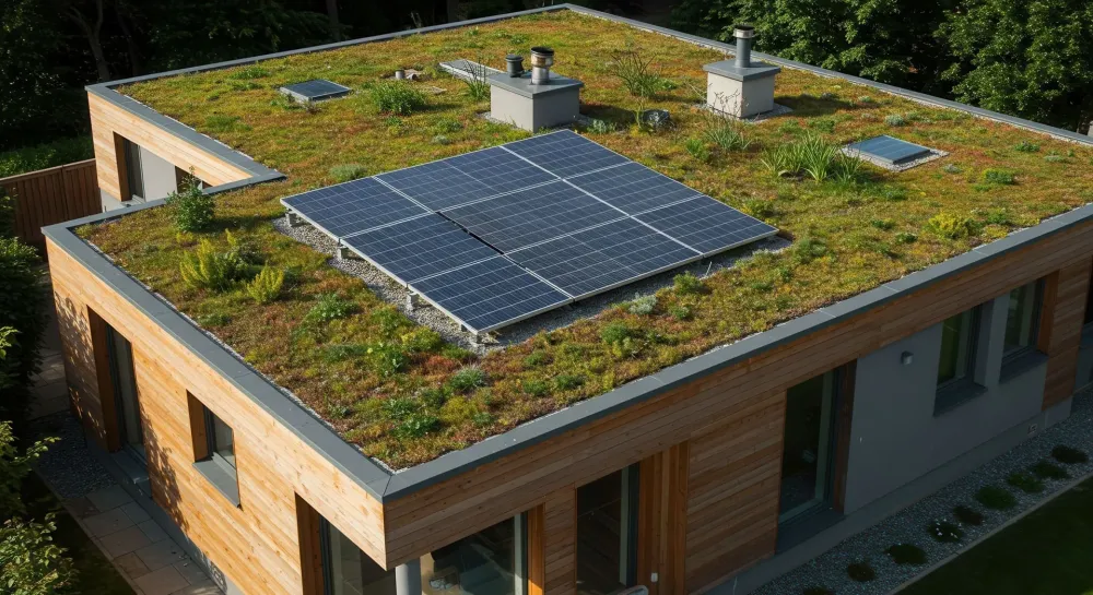 panneau photovoltaique toit plat